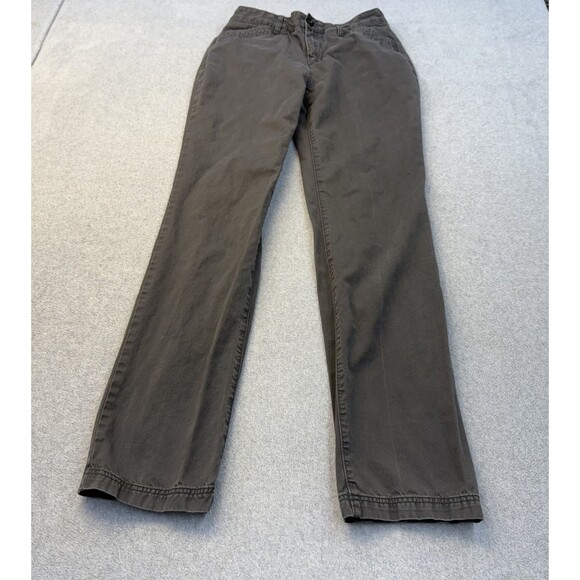 Eddie Bauer Pants Womens 8T Tall 34" Inseam Grey Legend wash Chino Office Work - Picture 1 of 10